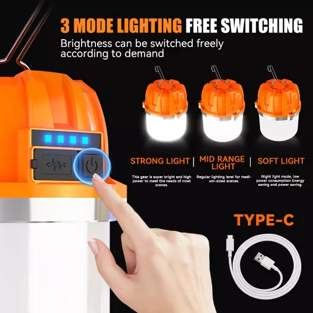 Rechargeable LED Camping Lantern with Power Bank Function - Image 4