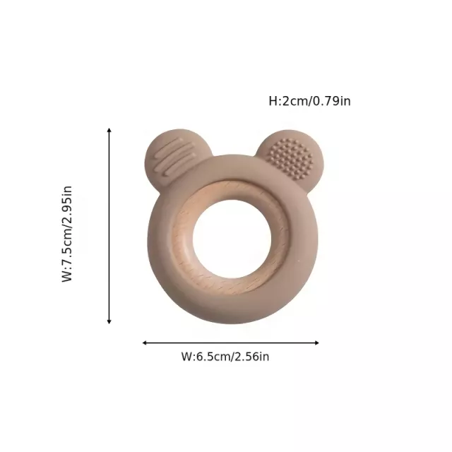 Bear Baby Silicone Teething Ring - Image 7