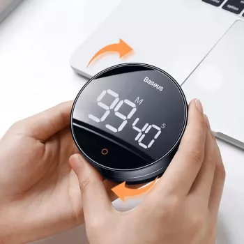 Magnetic Digital Kitchen Timer with Manual Countdown