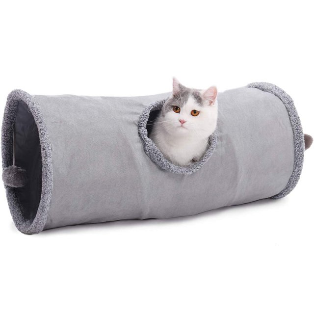 Collapsible Cat Tunnel with Crinkle Suede and Peek Hole – Portable Kitten Play Hideaway - Image 6