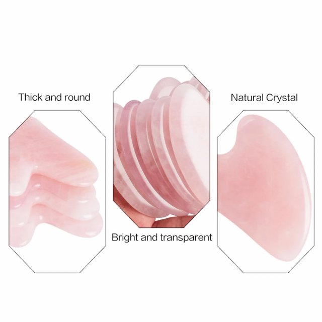 Rose Quartz Gua Sha Scraper - Image 5