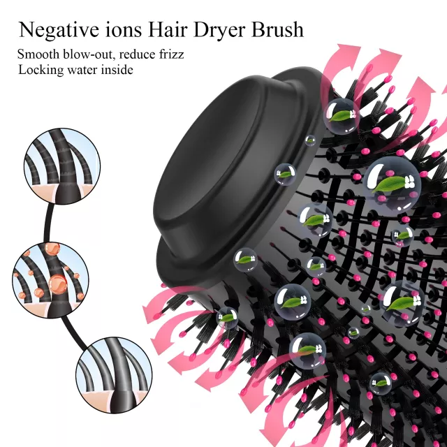 4-in-1 Volumizer & Hot Air Brush Hair Dryer - Image 6