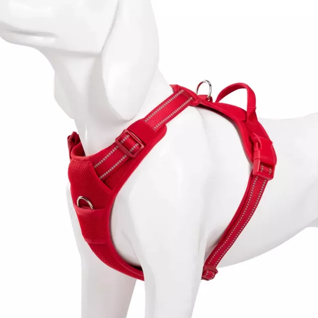 Reflective Nylon Pet Harness - Comfortable, Breathable, Explosion-Proof Outdoor Dog Harness for All Breeds - Image 4