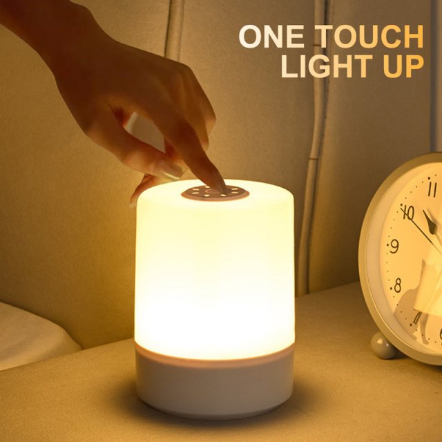 Rechargeable Touch Bedside Lamp with Dimmable LED Light - Image 4