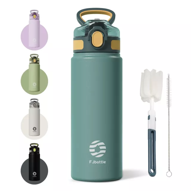 Stainless Steel Thermos Bottle with Straw – Insulated Water Tumbler for Outdoor Sports - Image 6