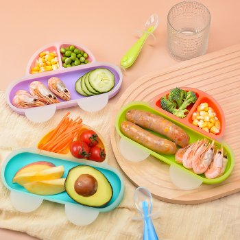 BPA Free Silicone Baby Tableware Set