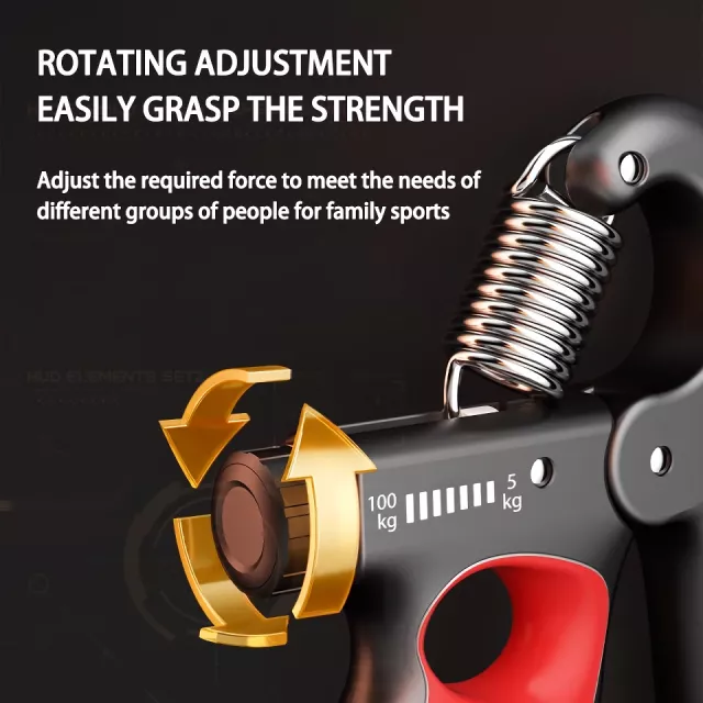 Adjustable Grip Strengthener 5-100kg Hand Exerciser for Muscle Recovery and Fitness - Image 4