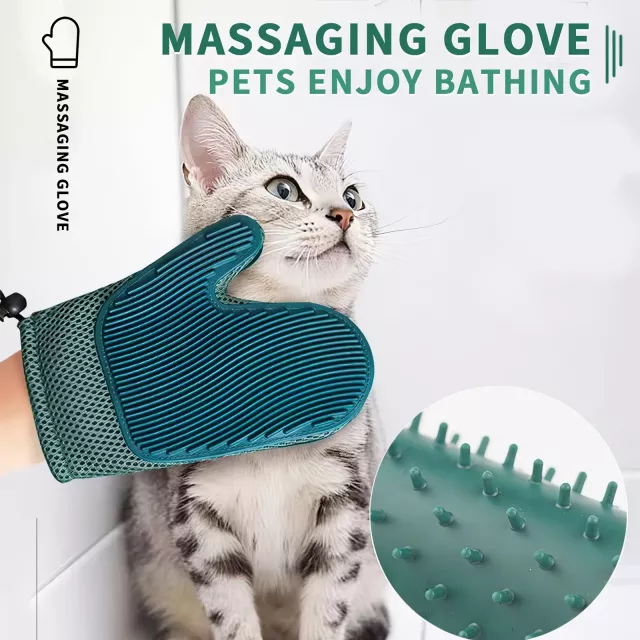 2-in-1 Pet Grooming and Fur Removal Glove - Image 4