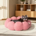 Calming Flower Dog Bed for Medium Dogs