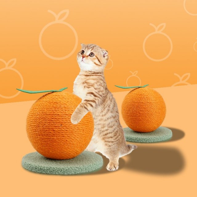 Sisal Fruit Cat Scratching Board with Climbing Frame - Image 5