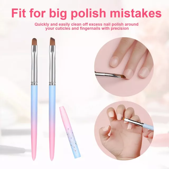 Nail Art Clean Up & Painting Brushes for Perfect Nail Design - Image 5