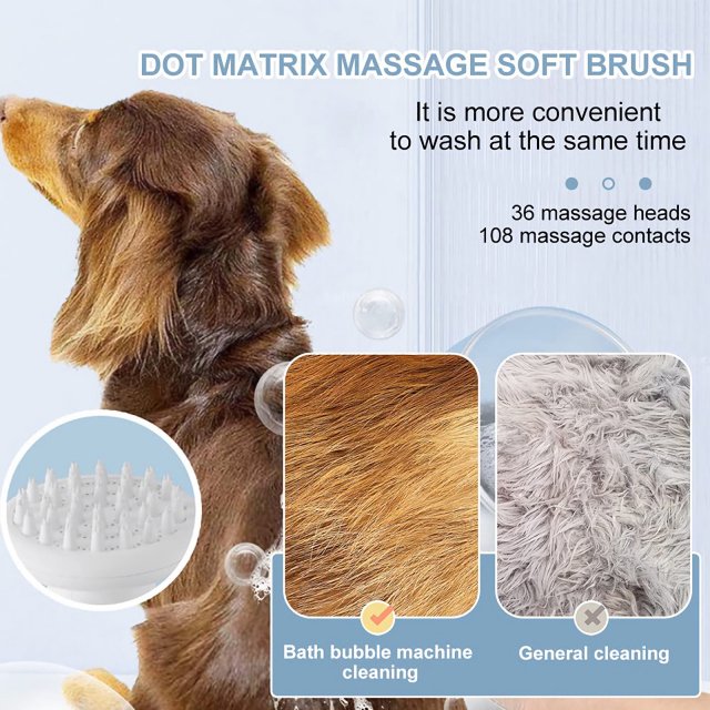 Wireless Auto-Foaming Dog Bath Brush - Image 4