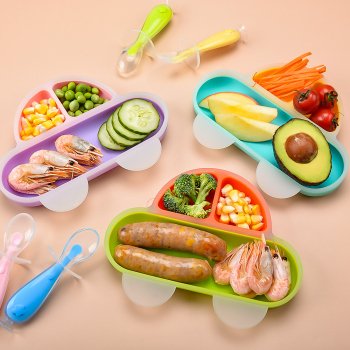 BPA Free Silicone Baby Tableware Set