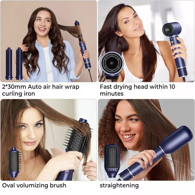 5-in-1 High-Speed Hair Dryer Brush - Image 3