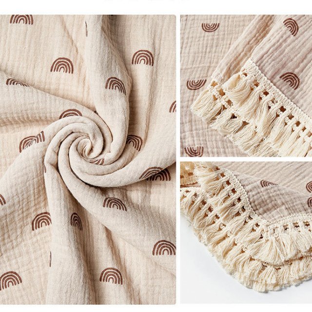 Soft Muslin Cotton Baby Blanket - Image 5