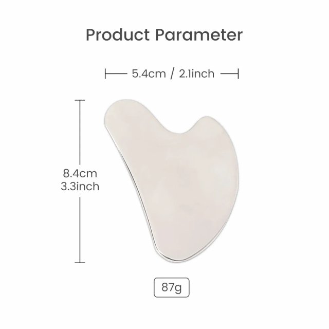 Stainless Steel Gua Sha Facial Tool - Image 6