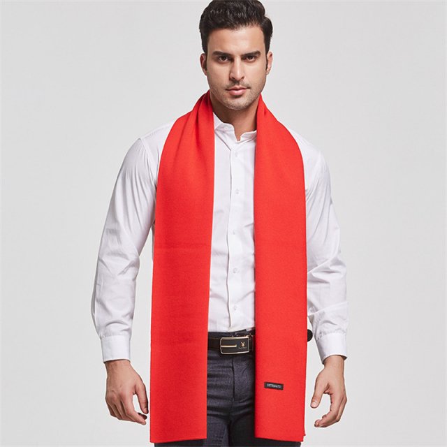 Luxury Cashmere Winter Scarf for Men - Image 4