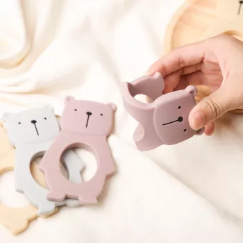 Silicone Animal Baby Teether – Safe & Soothing Newborn Pacifier Pendant
