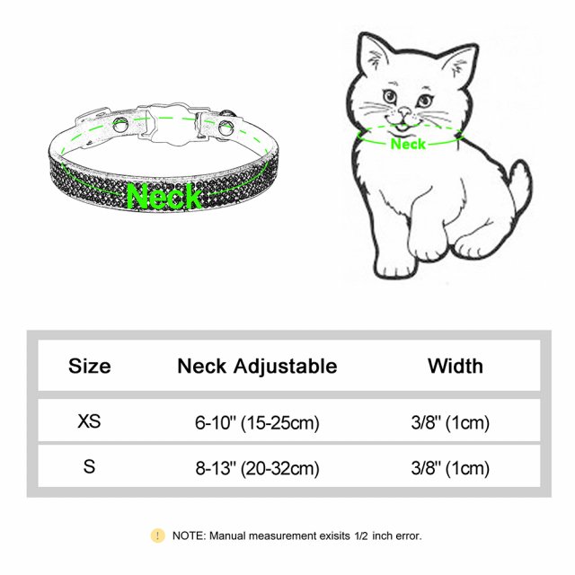 Soft Suede Rhinestone Cat Collar - Image 6