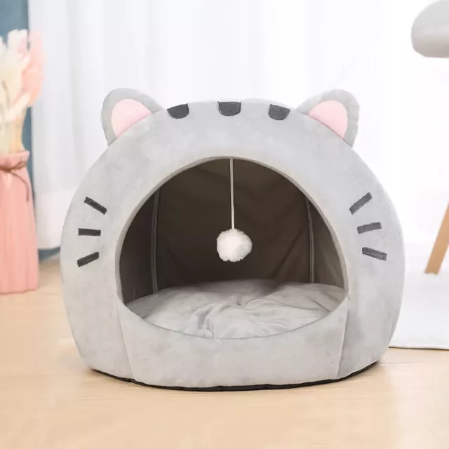 Cozy Cat Bed Cave – Soft and Warm Pet House for Cats and Small Dogs - Image 3