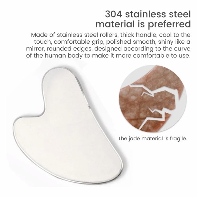 Stainless Steel Gua Sha Facial Tool - Image 3