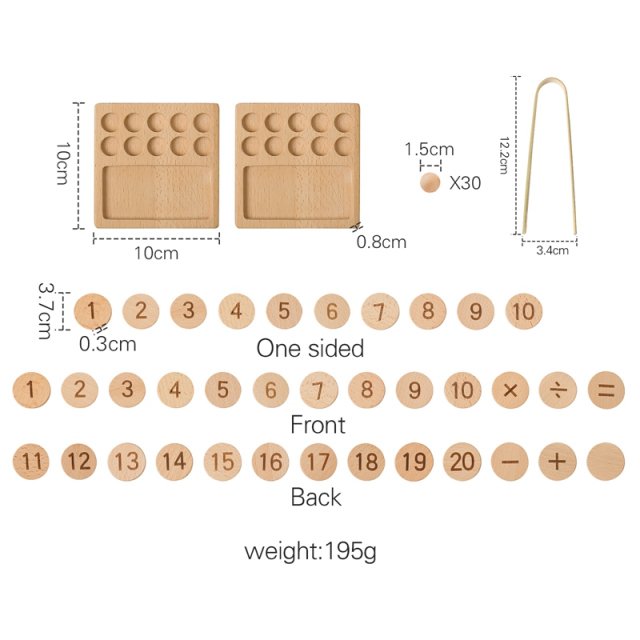 Montessori Wooden Arithmetic Board - Image 8