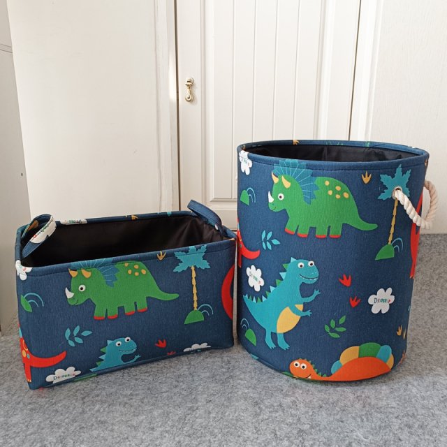 Foldable Dinosaur Storage Basket for Kids’ Room and Laundry - Image 3