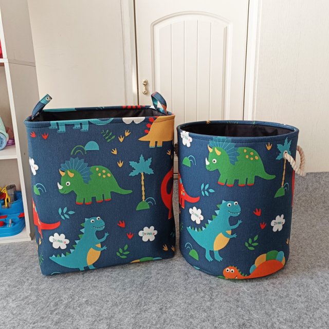 Foldable Dinosaur Storage Basket for Kids’ Room and Laundry - Image 4