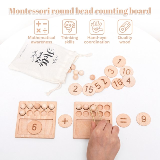 Montessori Wooden Arithmetic Board - Image 6