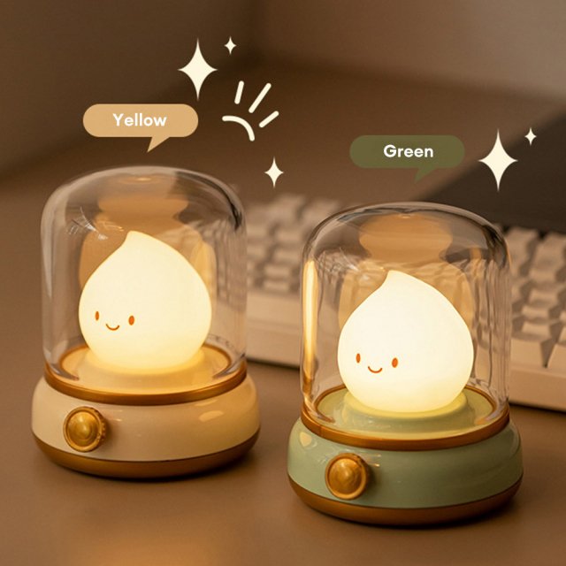 Vintage-Style USB Rechargeable LED Night Light with Stepless Dimming - Image 6