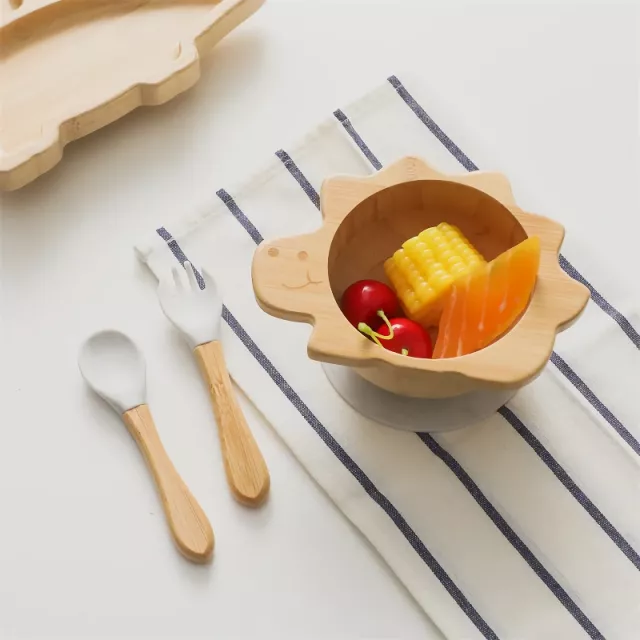 Baby Wooden Tableware Set - Image 5