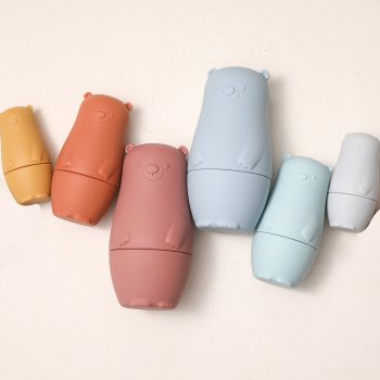 Silicone Baby Nesting Dolls - Montessori Stacking & Educational Toy for Infants