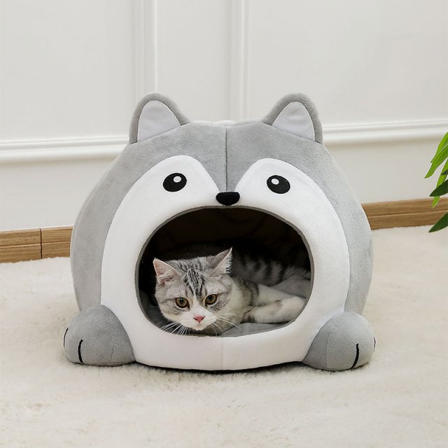 Cozy Plush Cat Bed & Lounger - Image 5