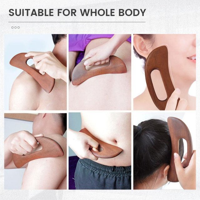 Health Care Slimming Guasha Board Wood Therapy Massage Stick - Image 3