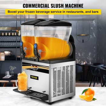 Alternative view of Commercial Double-Tank Slushy Machine