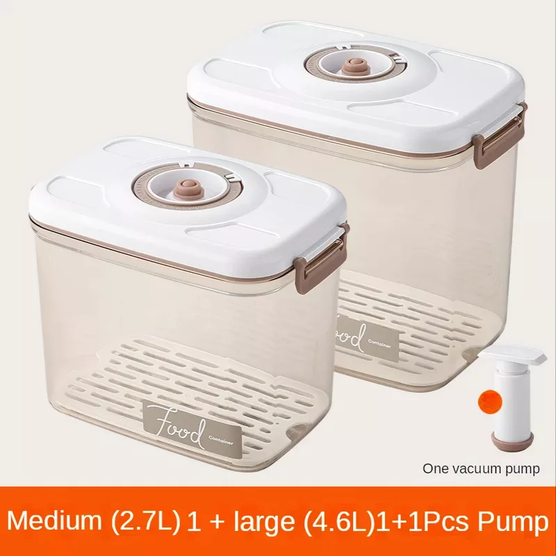 2-piece set (medium 2.7L + large 4.6L)