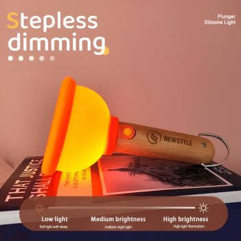 LED Plunger Silicone Night Light