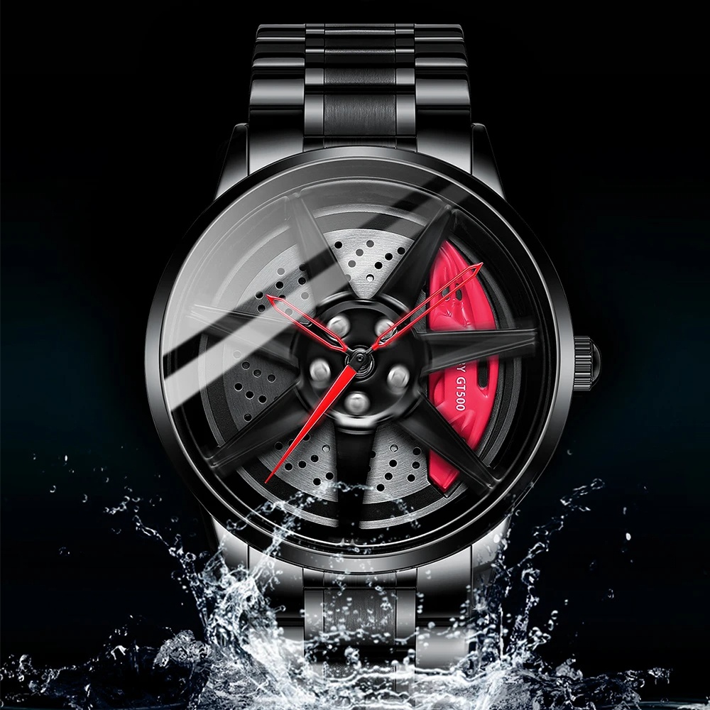 Experience Speed on Your Wrist: Luxury Car-Inspired Wheel Rim Watch