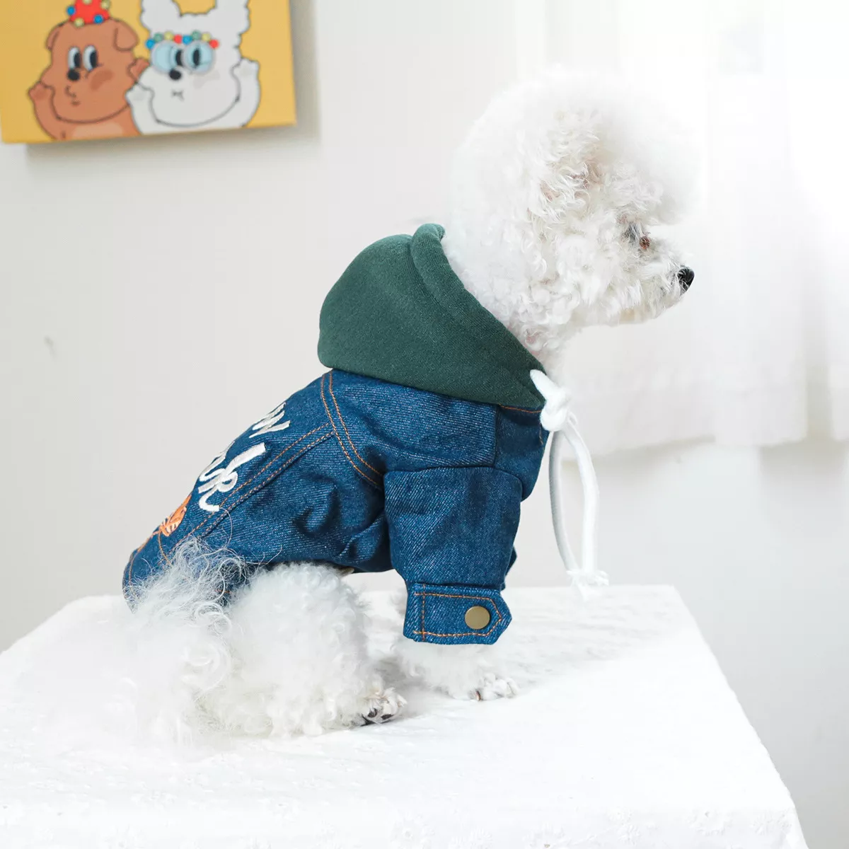 Cozy Denim Pet Jacket 