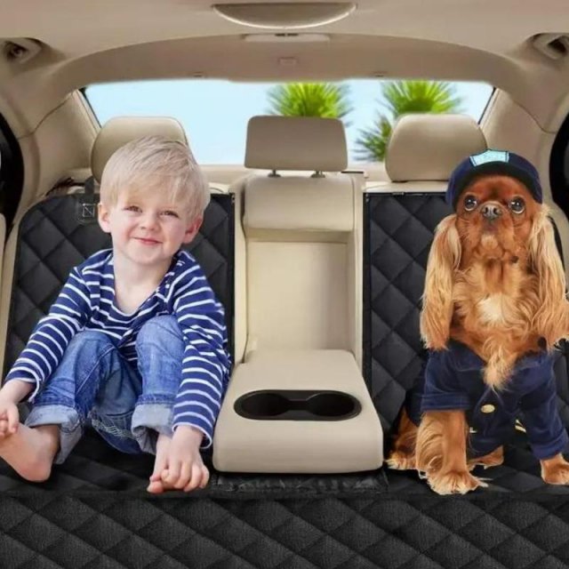 Luxury Waterproof Pet Hammock Car Seat Cover