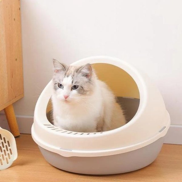 Starry Sky Semi-Enclosed Cat Litter Box