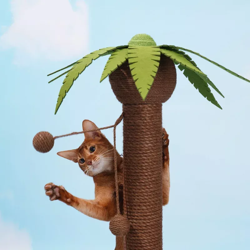 Coconut Tree Shape Cat Scratching Post 