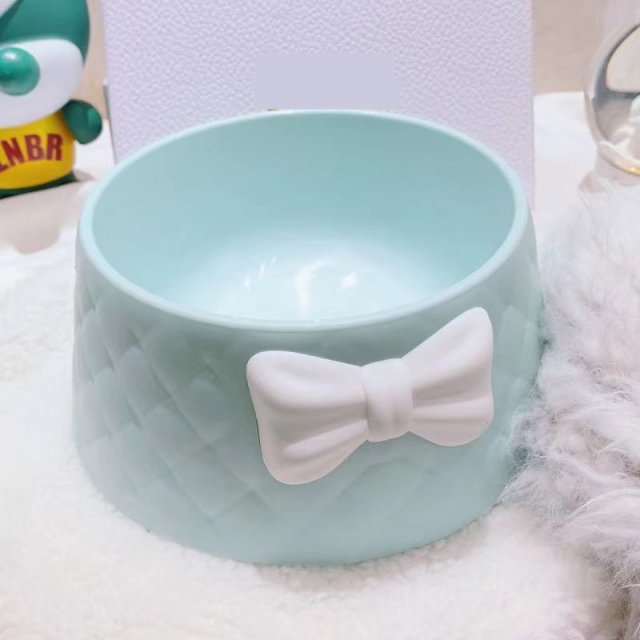 Charming Bowknot Ceramic Pet Bowl - Image 3