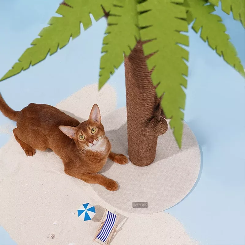 Coconut Tree Shape Cat Scratching Post 