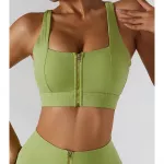 2-Piece Women’s Yoga Set: High-Waist Leggings & Front-Zipper Crop Top - Image 6