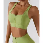 2-Piece Women’s Yoga Set: High-Waist Leggings & Front-Zipper Crop Top - Image 7
