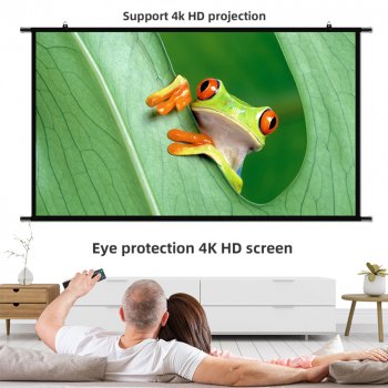 Alternative view of Wall-Mounted Projector Screen