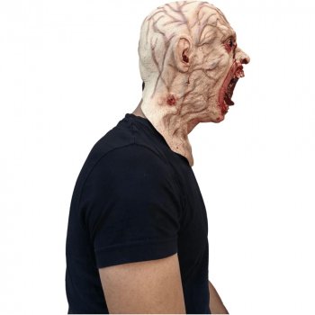 Terrifying Infected Zombie Halloween Latex Mask for Adults