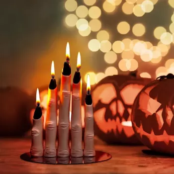 Halloween Witch Finger Candles