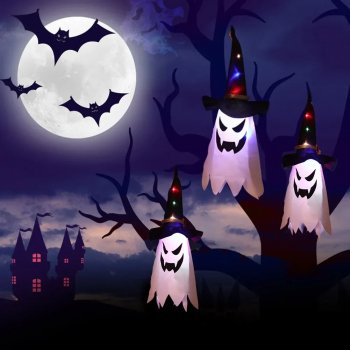 LED Ghost Hat Lantern